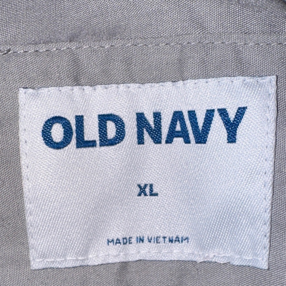 Old Navy Men's‎ XL Houndstooth Flannel Shirt Jacket Lined Pockets Button Front - Picture 6 of 9